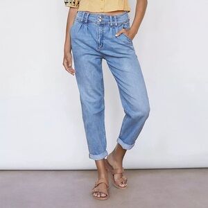 Anthropologie Pilcro Ultra High Rise Pleated Trouser Jeans Size 25